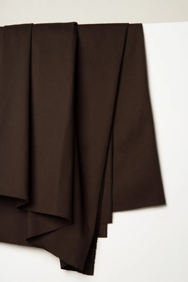 atelier-brunette-gabardine-light-tissu-oat-chocolate image 1