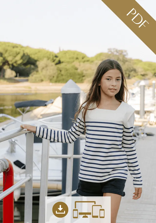 maison-fauve-patron-couture-marini-re-miss-pirate-fillette-pdf-blouse-l-chapp-e- image 1