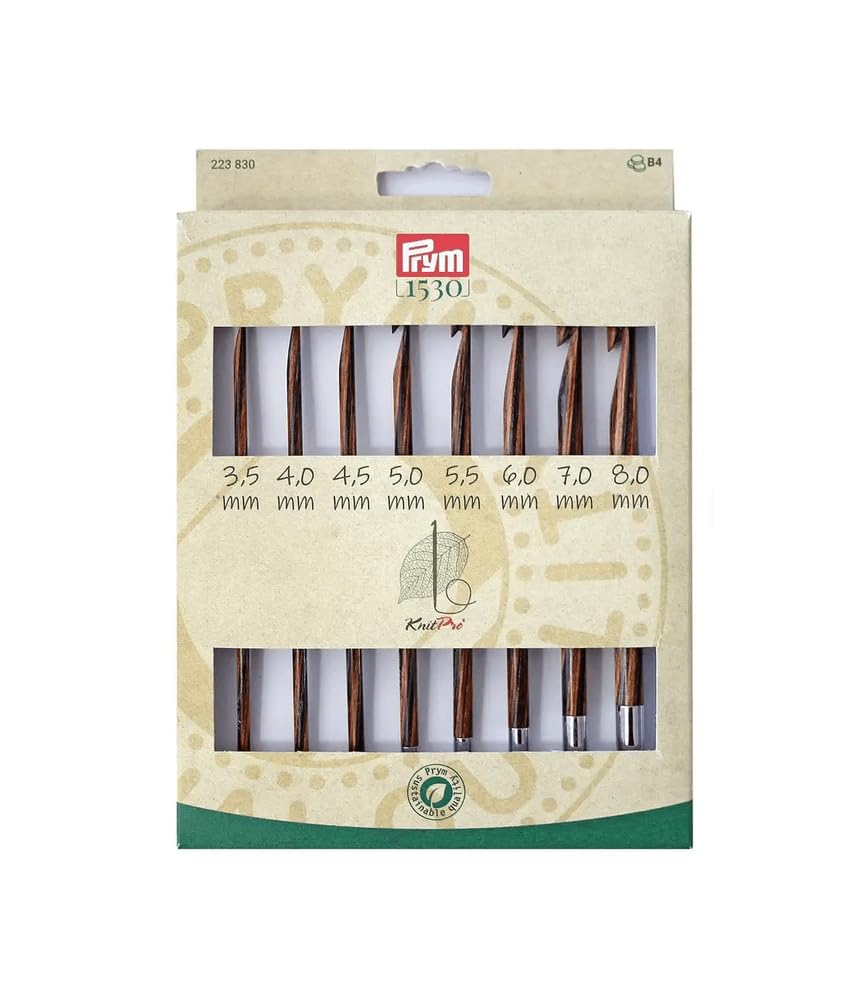 prym-set-8-crochets-tunisiens-bois-interchangeables-3-5-8-00-mm-223830 image 1
