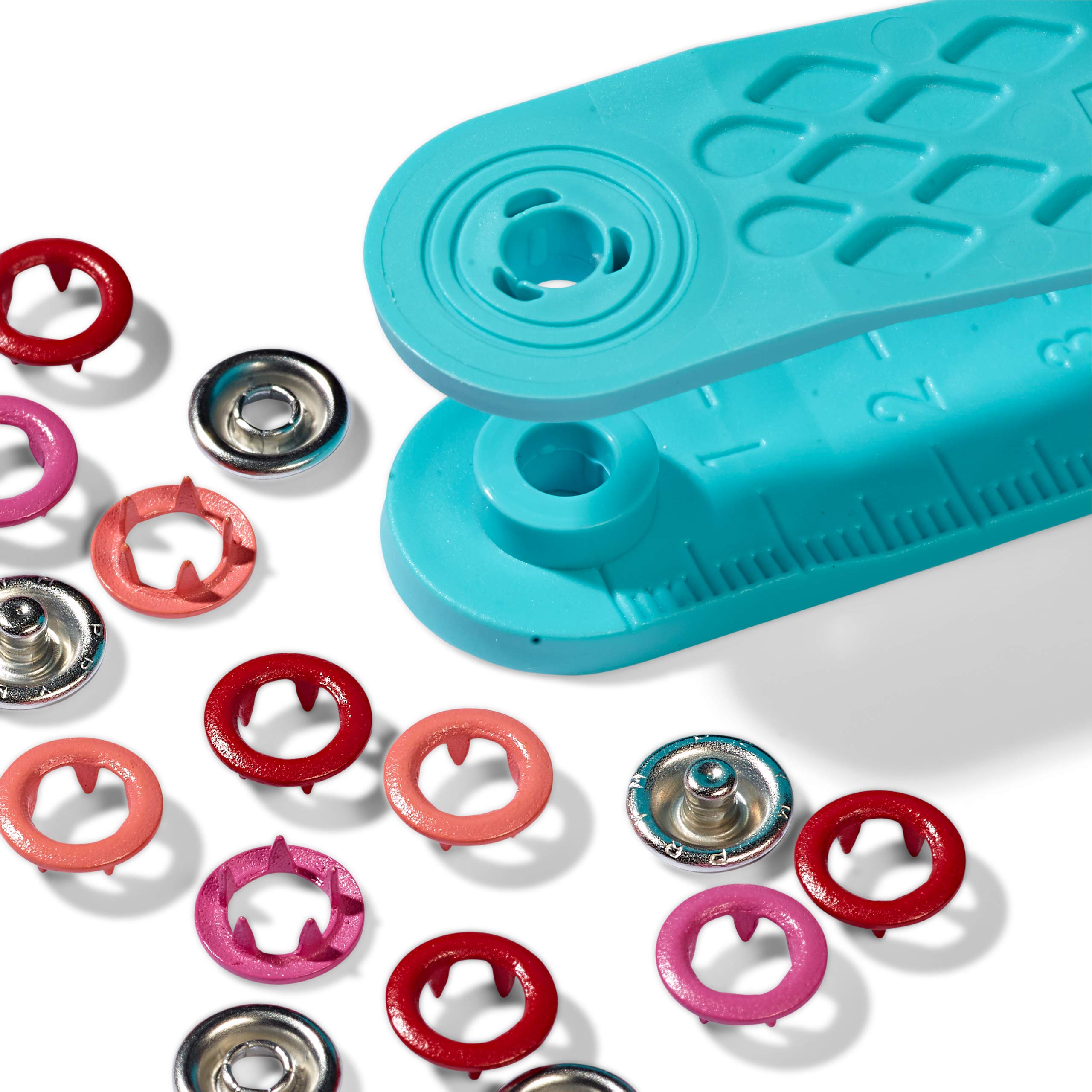 prym-love-amour-boutons-pression-jersey-laiton-8-mm-rouge-orange-rose image 3