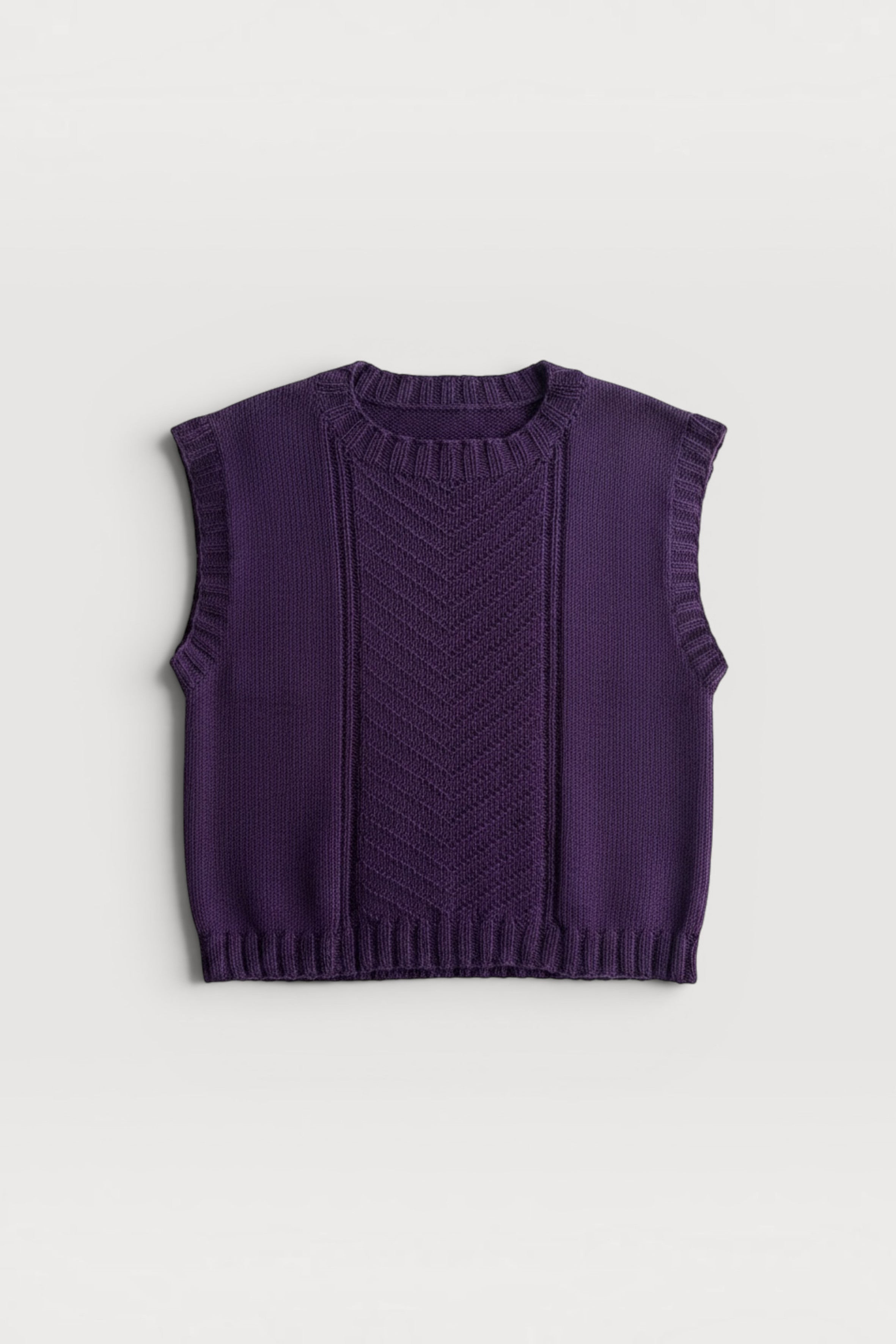 atelier-brunette-pdf-tricot-le-pull-et-le-gilet-encre-violette image 1