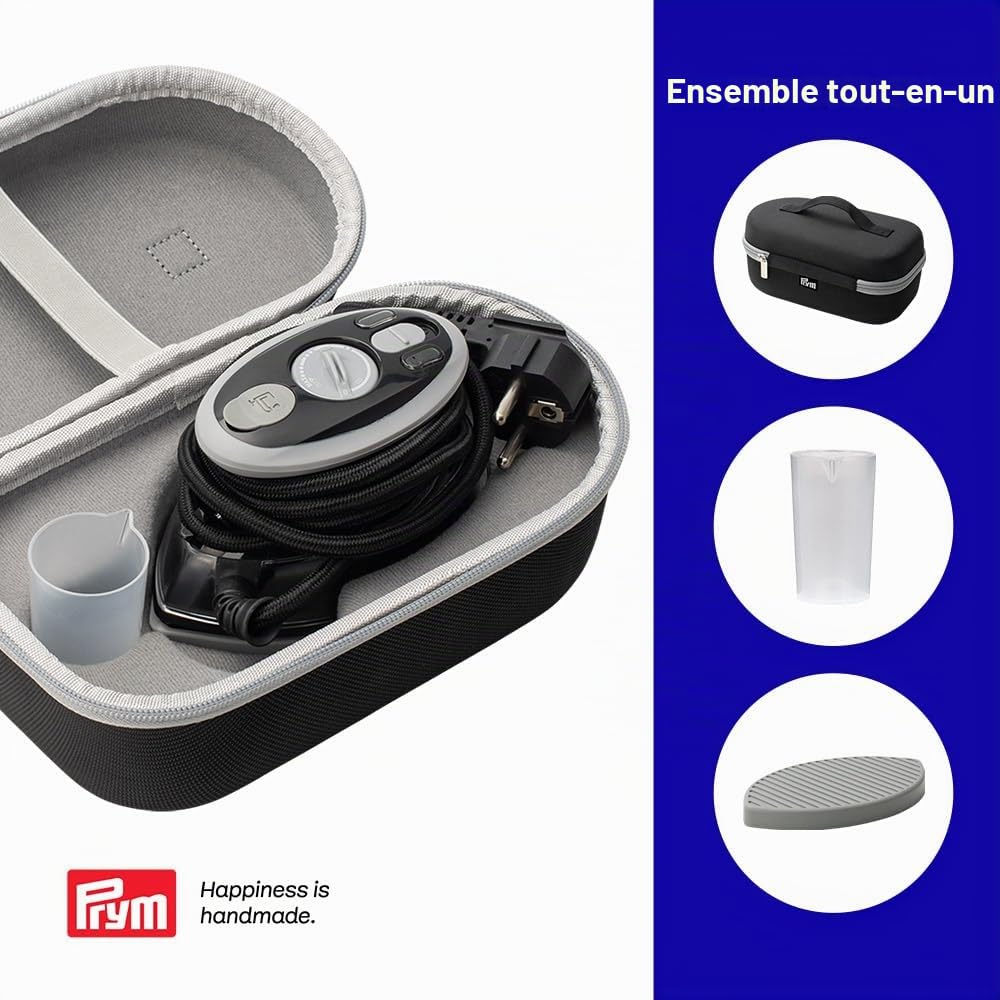 prym-mini-fer-repasser-vapeur-noir-400w-40-ml-set-silicone image 2
