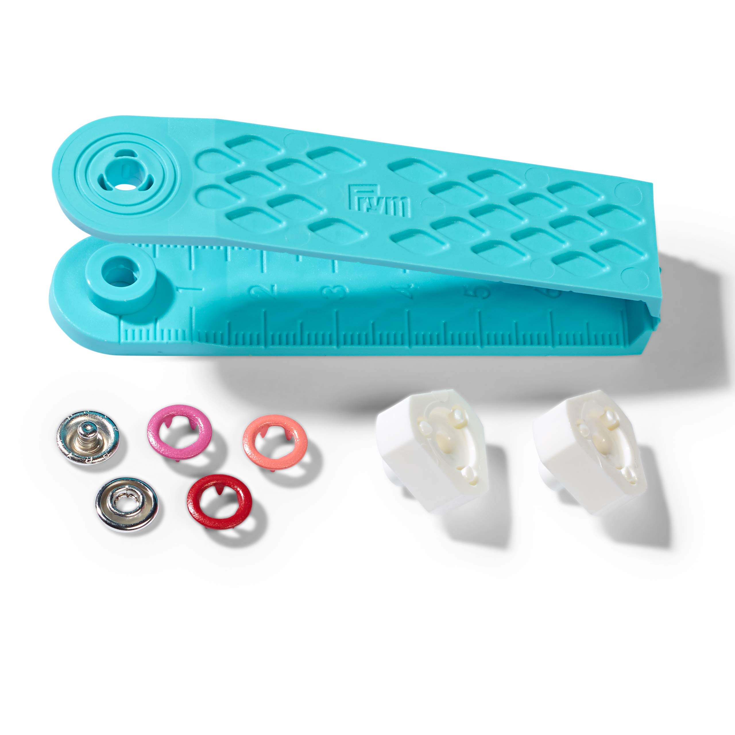 prym-love-amour-boutons-pression-jersey-laiton-8-mm-rouge-orange-rose image 2