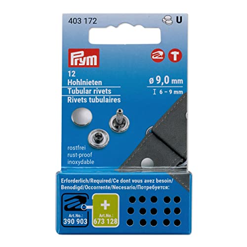 prym-vario-creative-tool-403172-lot-de-12-rivets-creux-9-mm-6-9-mm-laiton-argent image 5