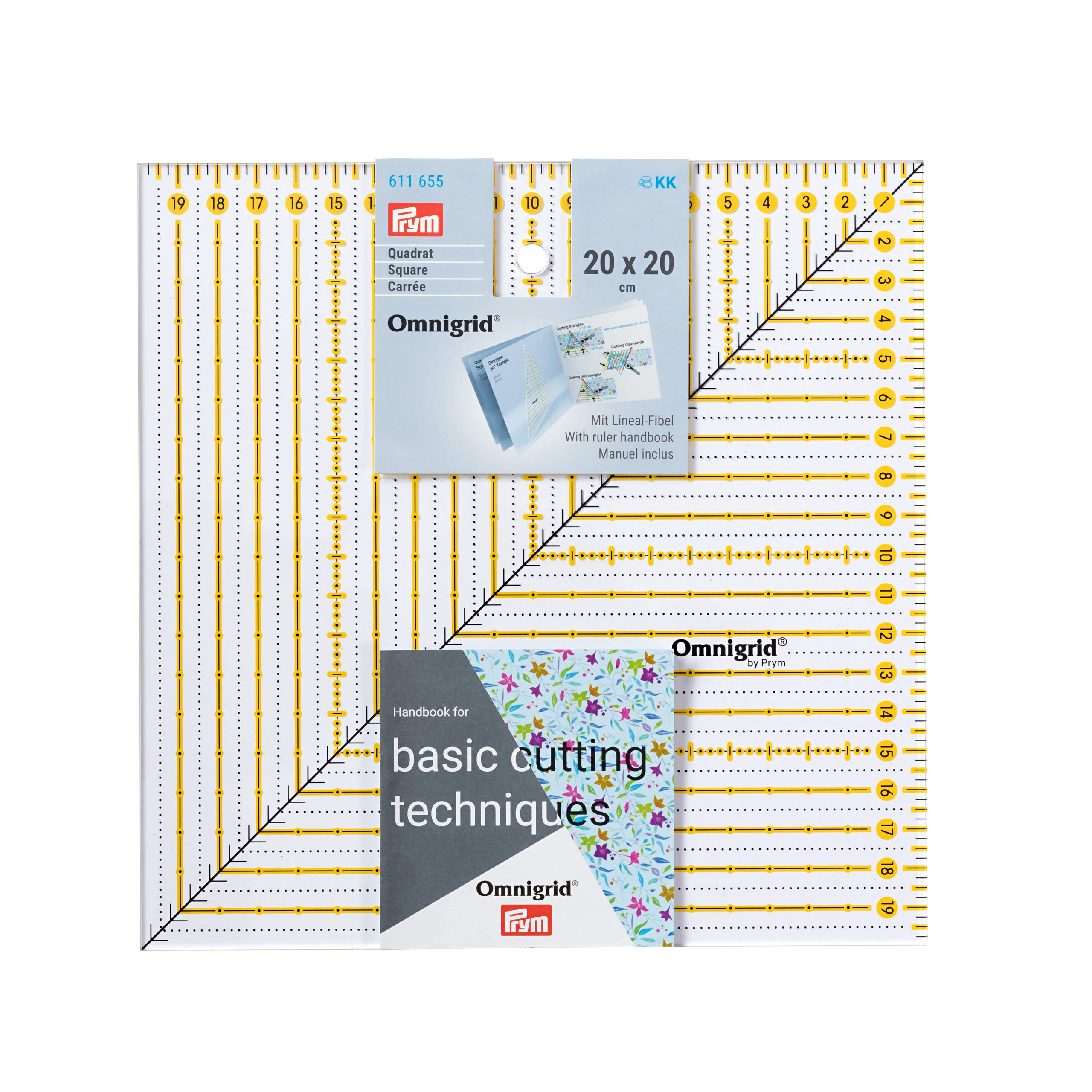 prym-611655-r-gle-patchwork-carr-e-20-x-20-cm-transparente image 1