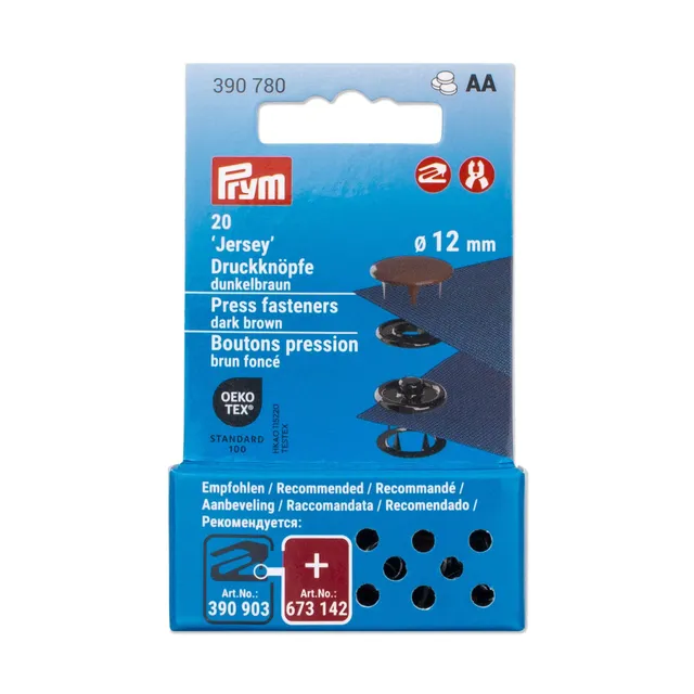 prym-originals-boutons-pression-jersey-12-mm-marron-fonc-vario image 1