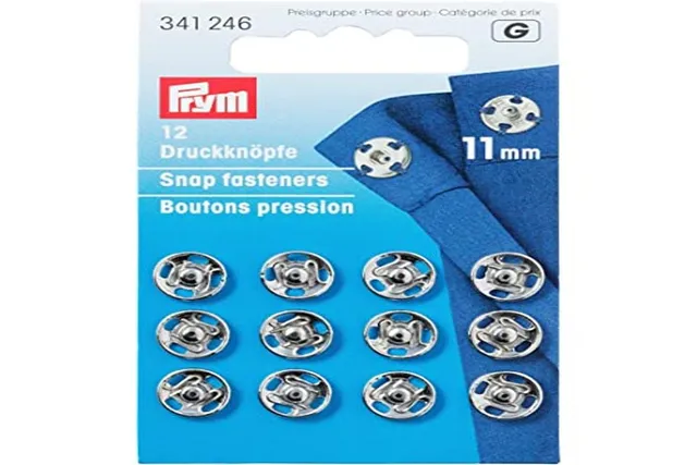 prym-boutons-pression-coudre-11-mm-laiton-argent-carte-de-12 image 1