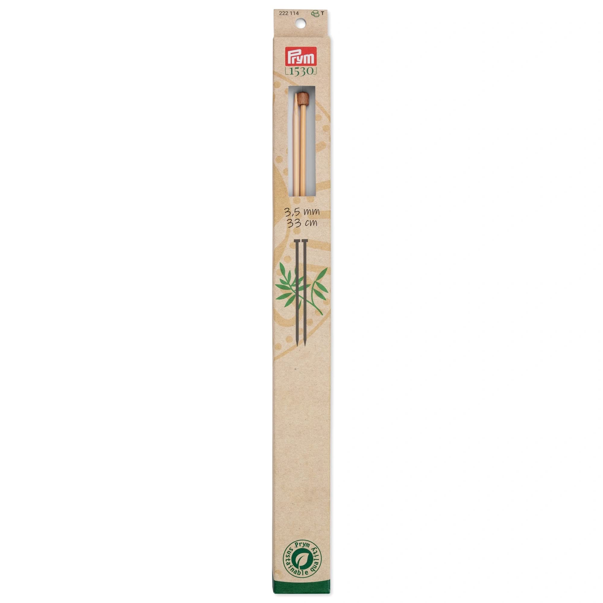 prym-aiguilles-tricoter-bambou-33-cm-3-50-mm-punta-singola image 1