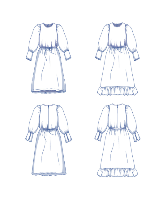 fibre-mood-elodie-patron-de-couture-robe-prairie-manches-ballons-et-volant-taill image 4