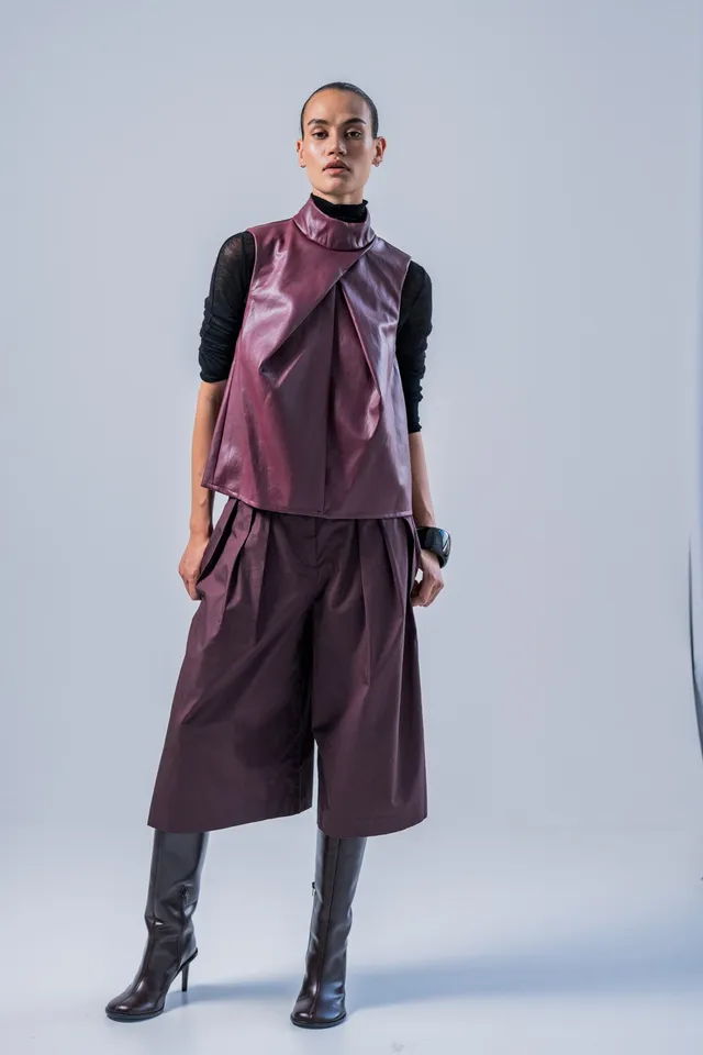 fibre-mood-niva-top-patron-de-couture-femme-col-montant image 1