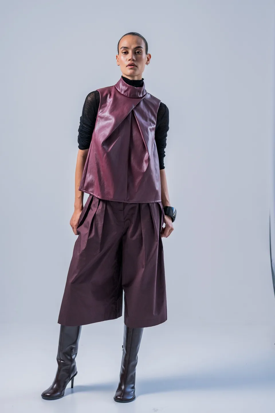 fibre-mood-niva-top-patron-de-couture-femme-col-montant image 1