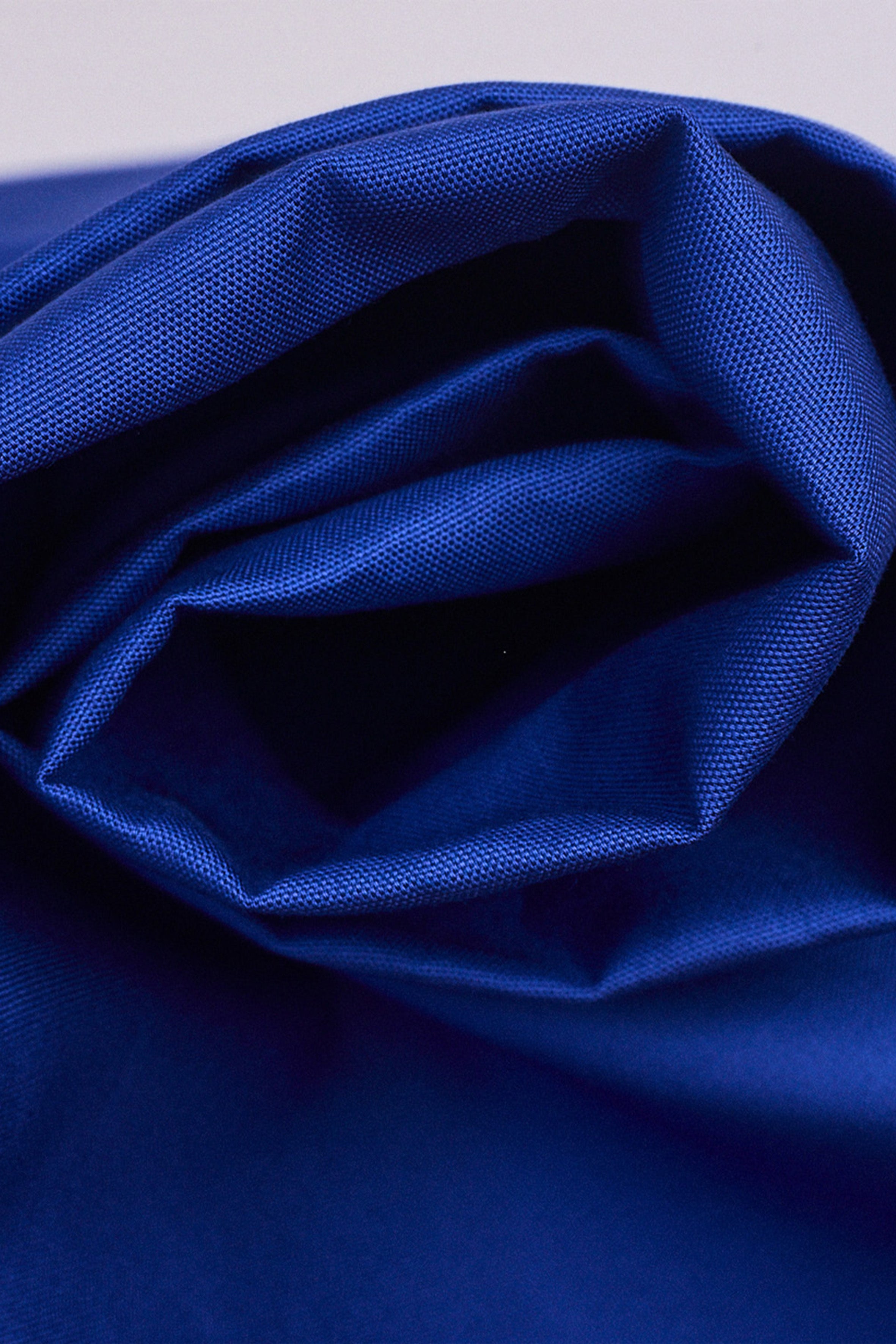 atelier-brunette-tissu-oxford-hypnotik-blue-coton-uni-pour-chemiserie image 1