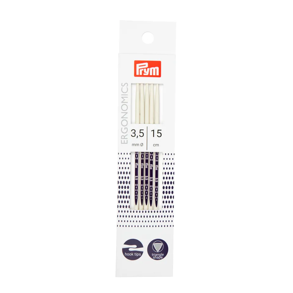 prym-ergonomics-194153-aiguilles-tricoter-double-pointe-15-cm-3-50-mm image 1