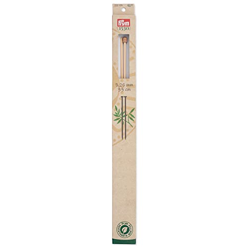 prym-aiguilles-tricoter-simple-pointe-en-bambou-33-cm-3-25-mm-naturel image 4