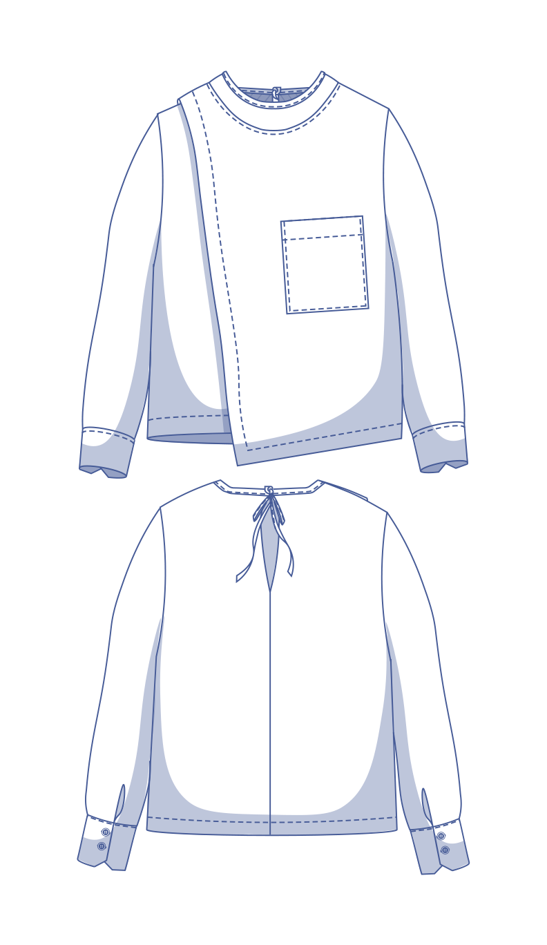 fibre-mood-veya-patron-de-couture-chemisier-blouse-oversize-xs-xxxl image 3