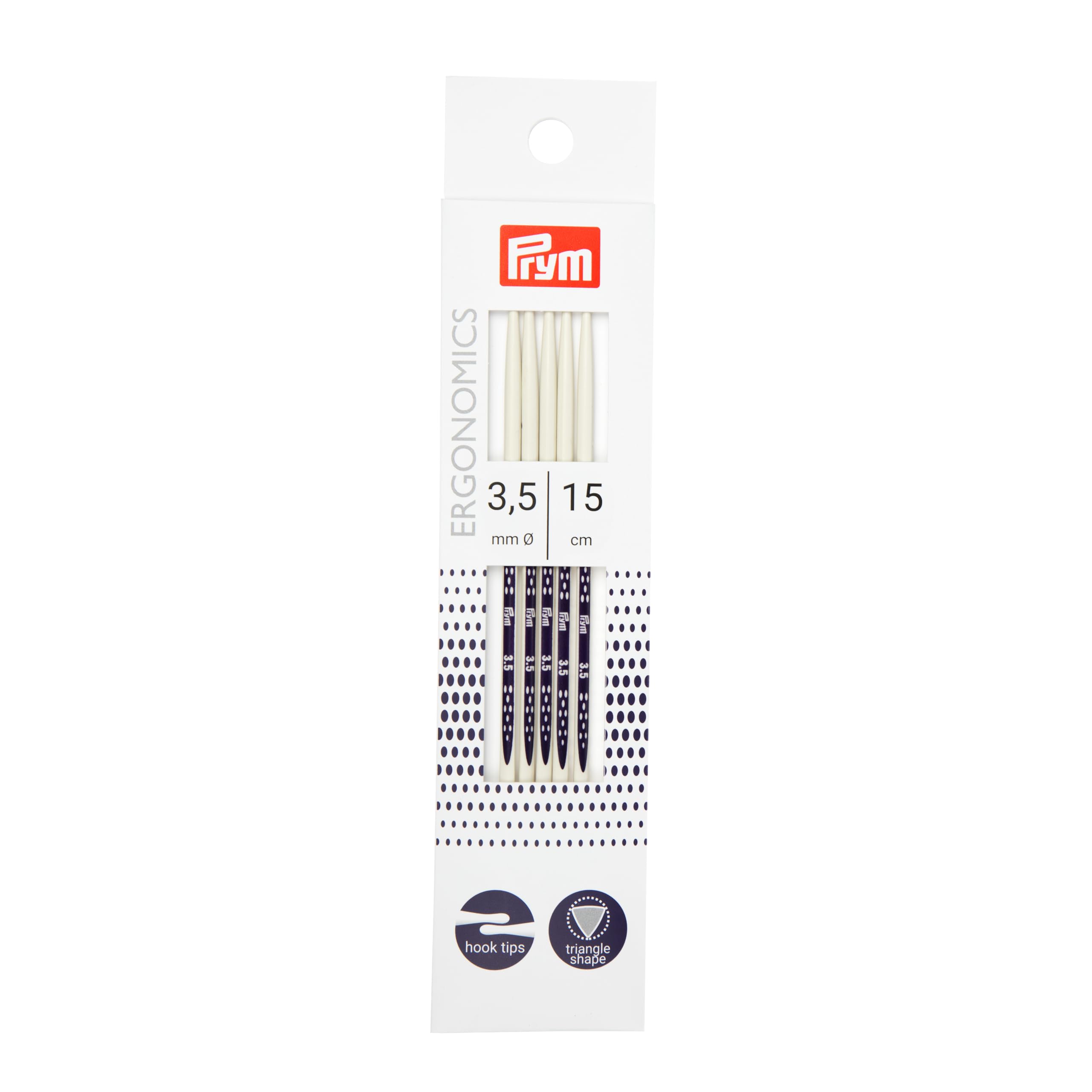 prym-ergonomics-194153-aiguilles-tricoter-double-pointe-15-cm-3-50-mm image 1