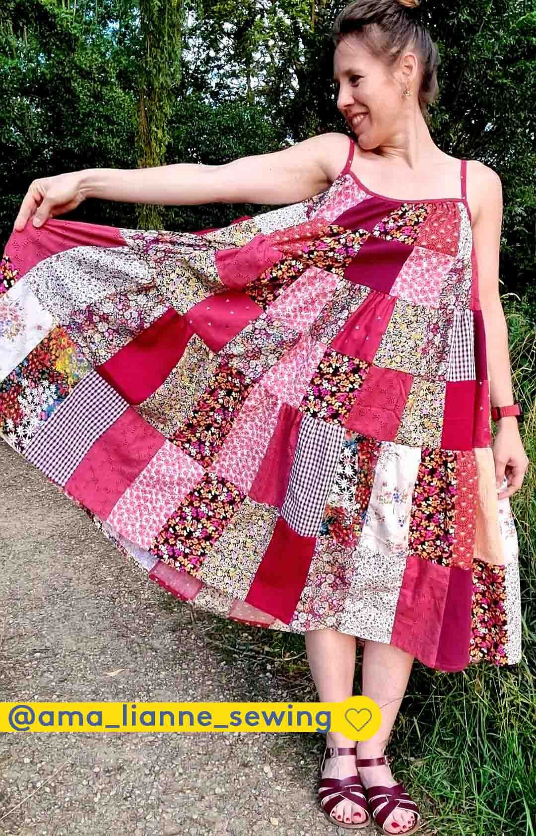 fibre-mood-polly-robe-patchwork-patron-de-couture-femme-xs-xxxl image 4