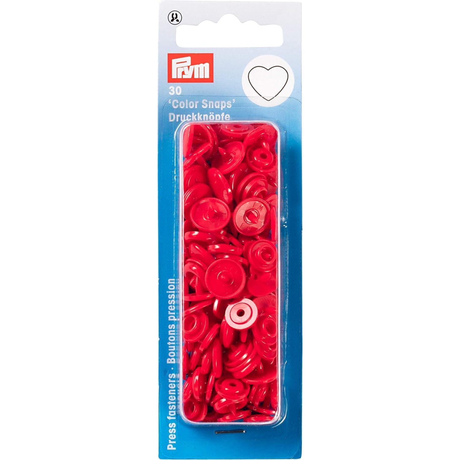 prym-boutons-pression-sans-couture-c-ur-rouge image 1