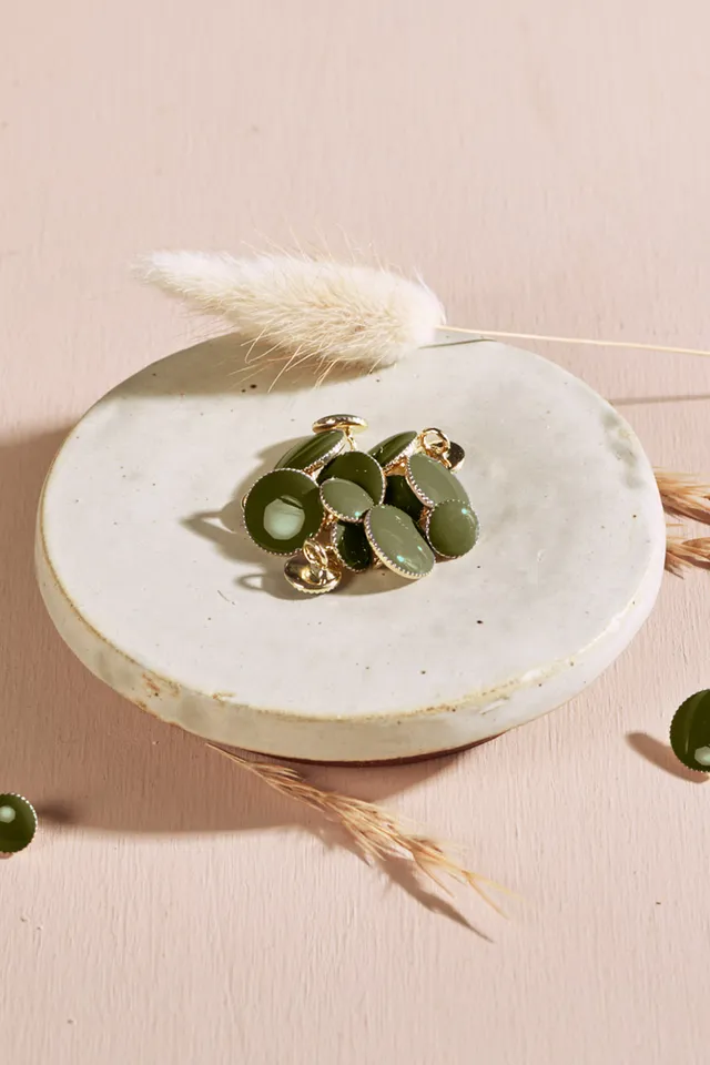 atelier-brunette-boutons-gem-ivy-green-pied-dor-zamak image 1