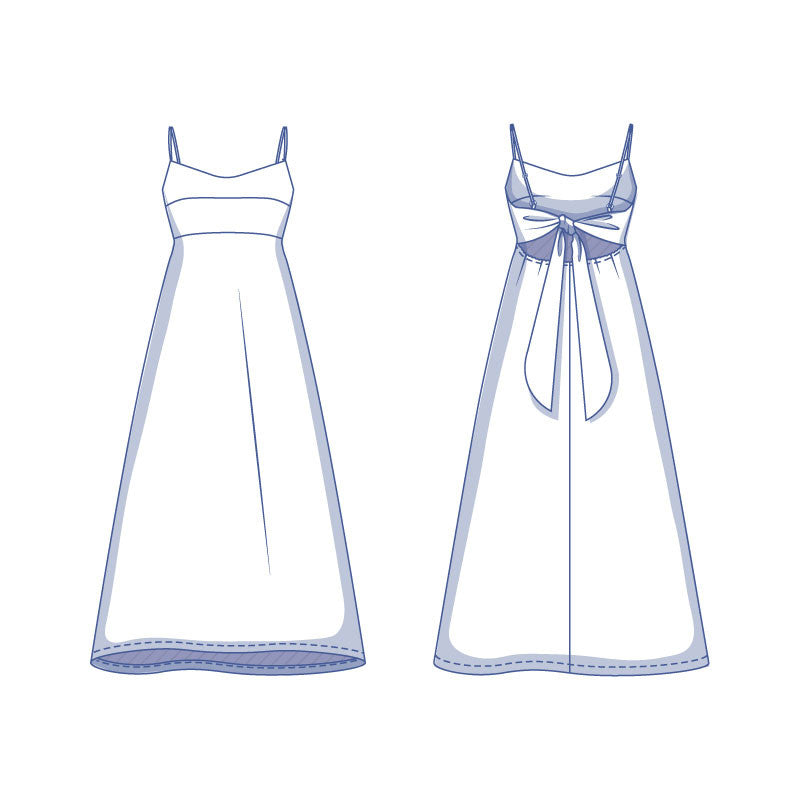 fibre-mood-june-patron-de-couture-robe-longue-bretelles-spaghetti-taille-empire image 6