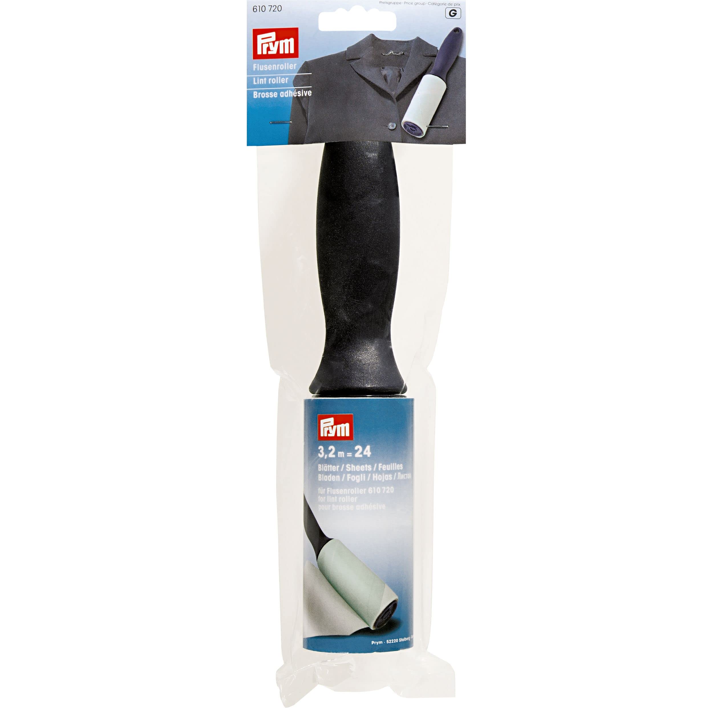 prym-brosse-adh-sive-610720-rouleau-anti-peluches-bleu-prune image 2