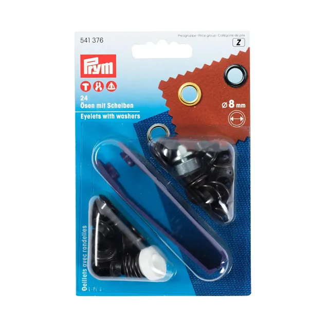 prym-bronze-8-mm-illets-et-rondelles-1-unit image 1