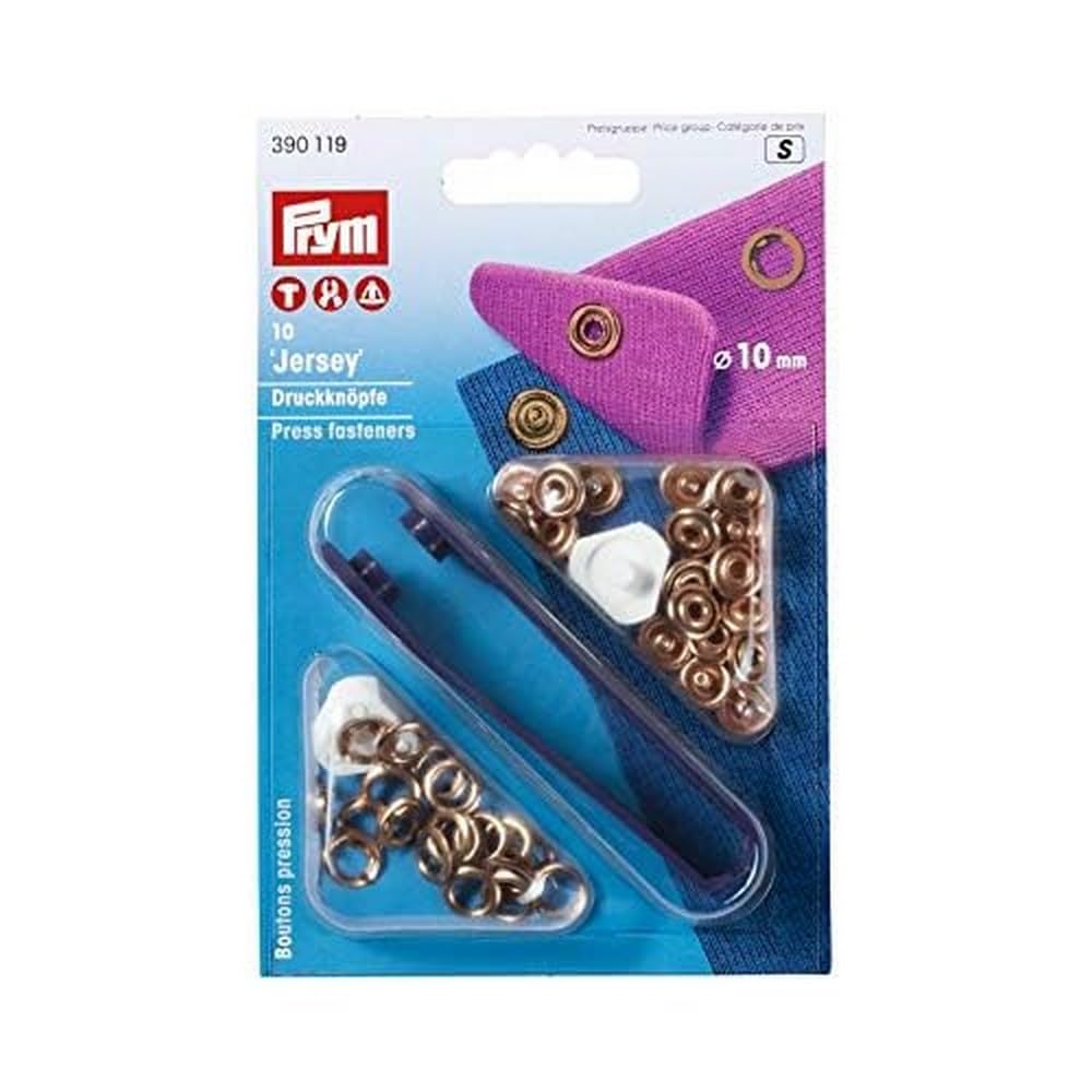 prym-boutons-pression-jersey-laiton-cuivre-10-mm image 1
