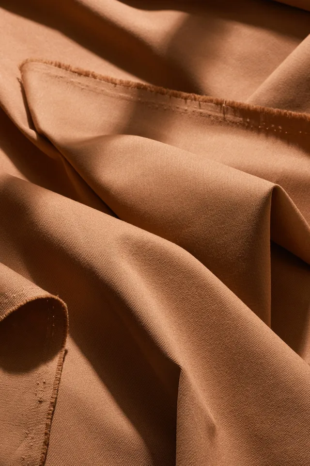 atelier-brunette-coupons-gabardine-light-pecan-pie-coton image 1