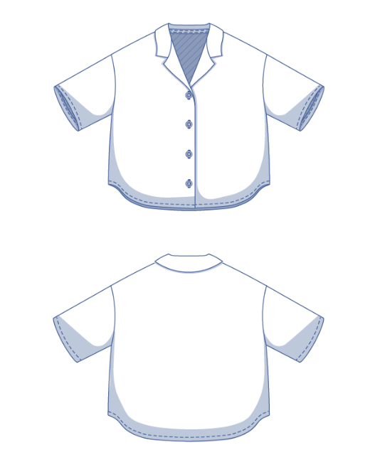 fibre-mood-tesni-chemisier-patron-de-couture-blouses-manches-3-4-xs-xxxl image 5