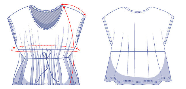 fibre-mood-clara-top-patron-de-couture-haut-fluide-rubans-oversized image 7