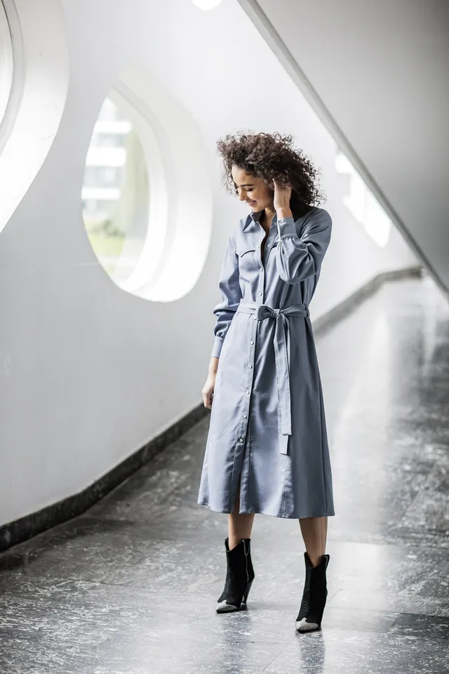 fibre-mood-ivory-robe-patron-de-couture-robe-chemisier-western-ceinture image 1