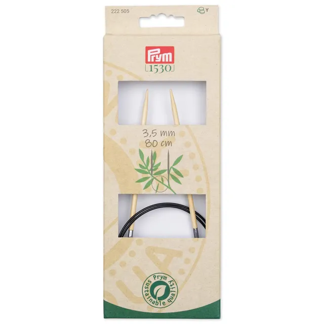 prym-aiguilles-tricoter-bambou-naturel-pointes-effil-es image 1