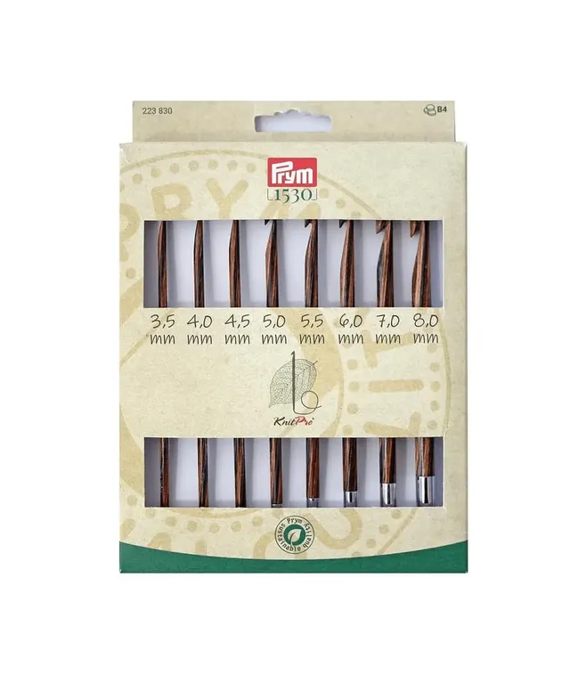 prym-set-8-crochets-tunisiens-bois-interchangeables-3-5-8-00-mm-223830 image 1