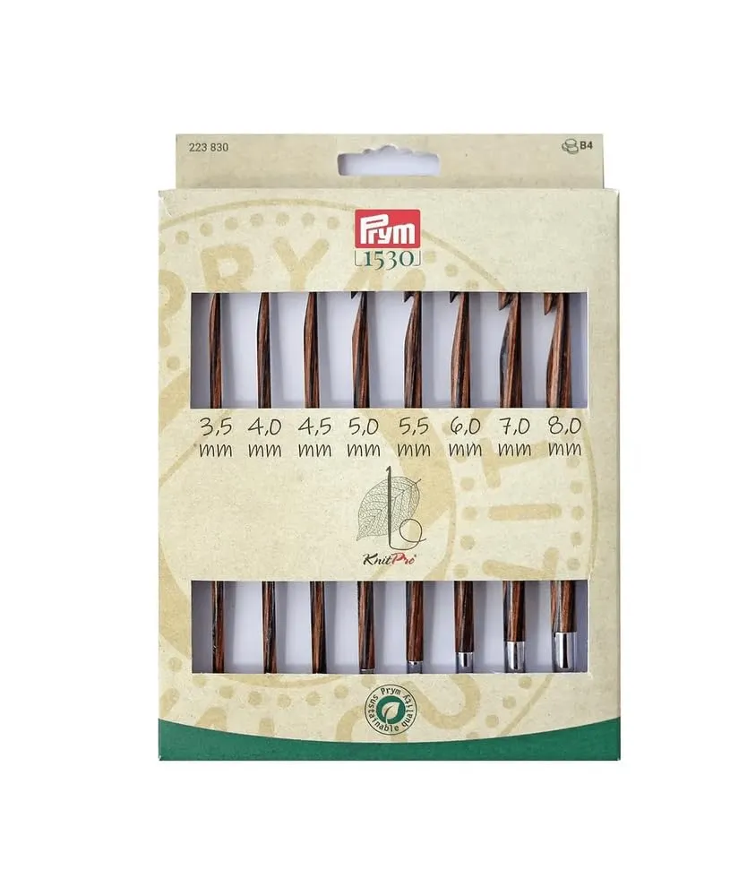 prym-set-8-crochets-tunisiens-bois-interchangeables-3-5-8-00-mm-223830 image 1