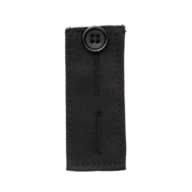 prym-extension-de-ceinture-bouton-noir-80-x-35-mm-coton image 1