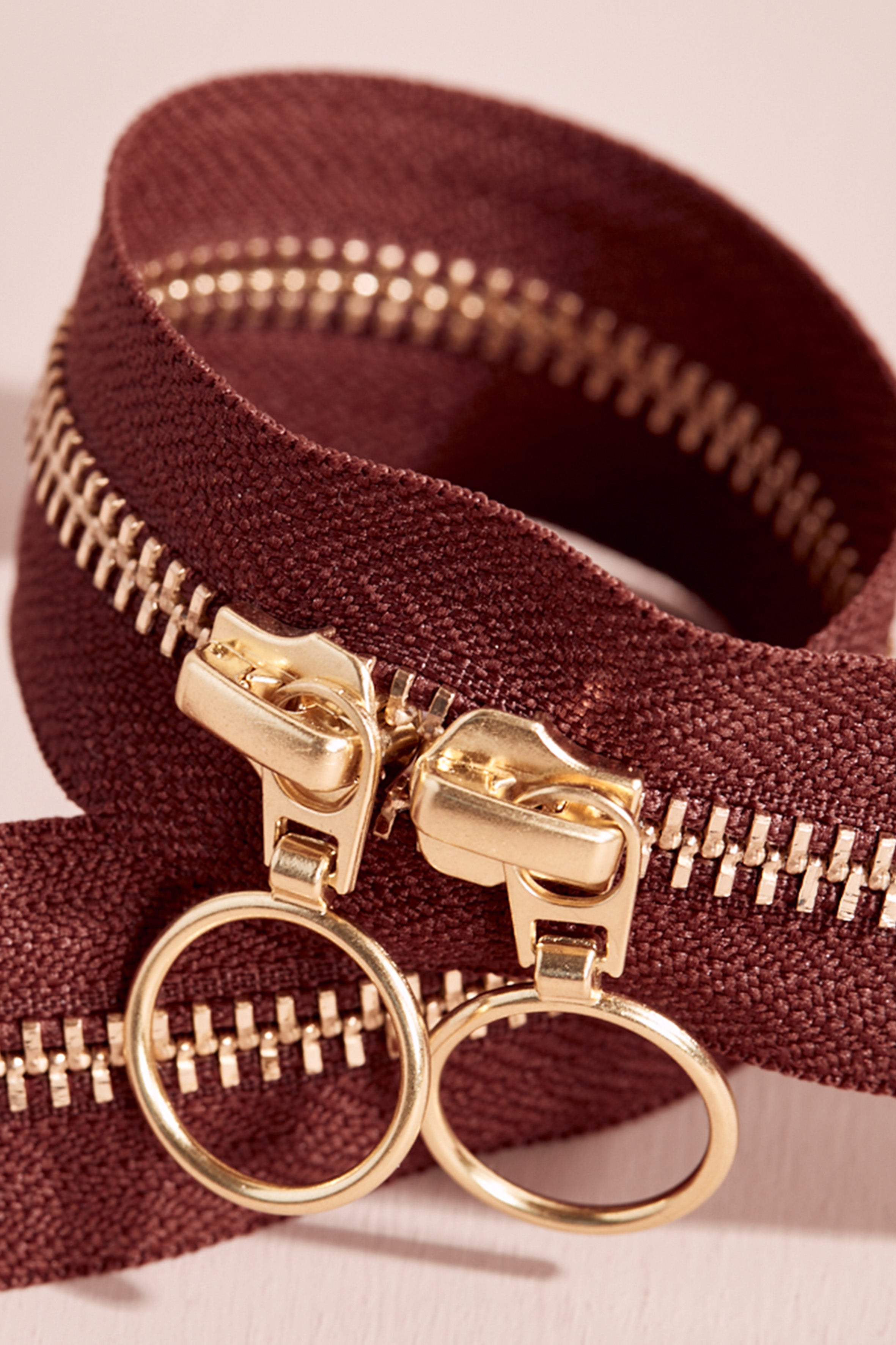 atelier-brunette-zip-double-curseur-gold-40-cm-fermeture-assortie-gabardine image 4