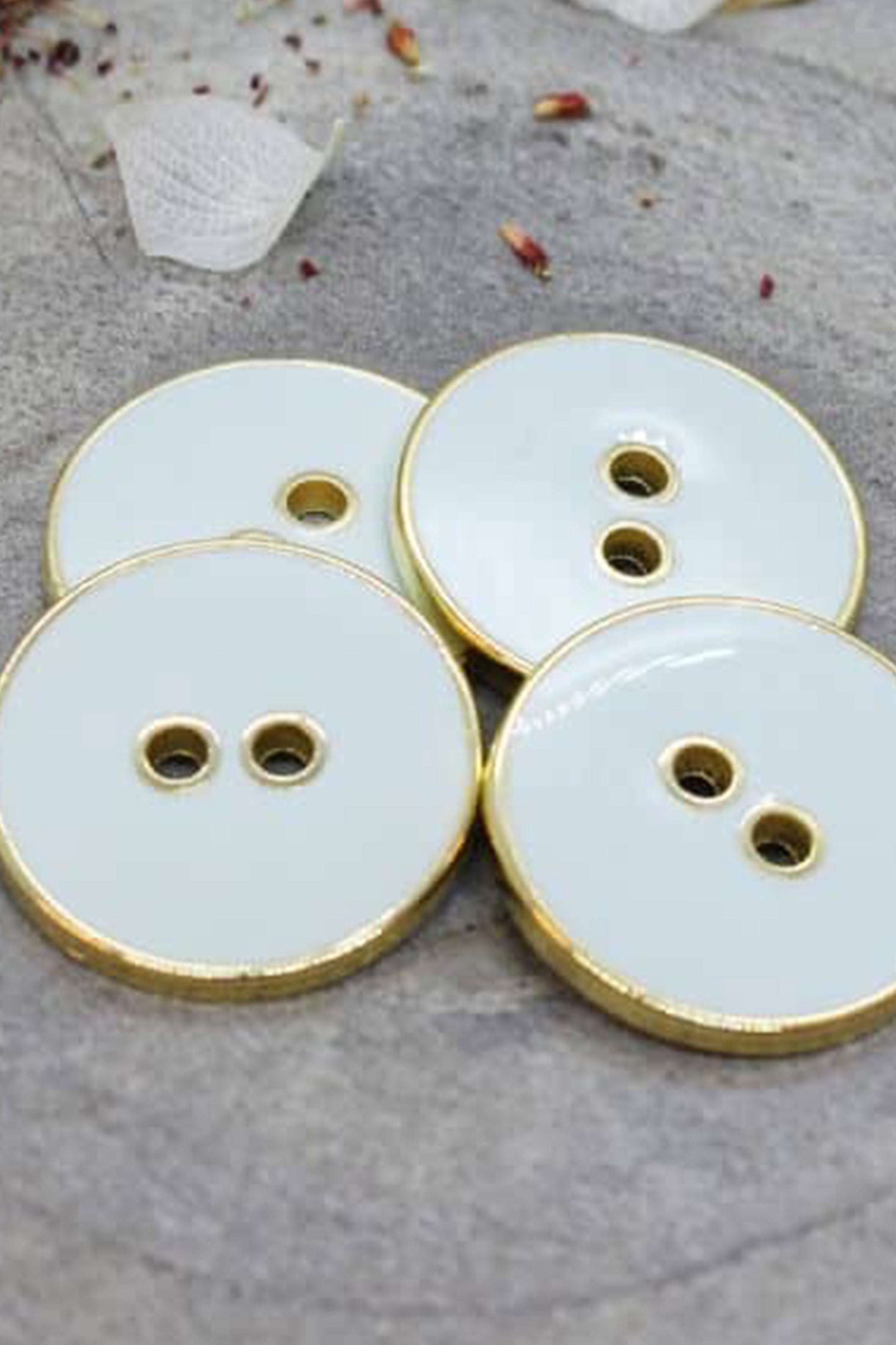 atelier-brunette-boutons-joy-sage-x10-lot-10-boutons-brillants-contour-dor image 1