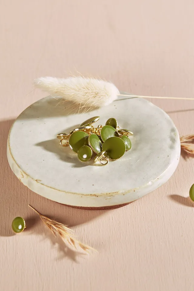 atelier-brunette-boutons-gem-matcha-leaf-x10-boutons-couture image 1