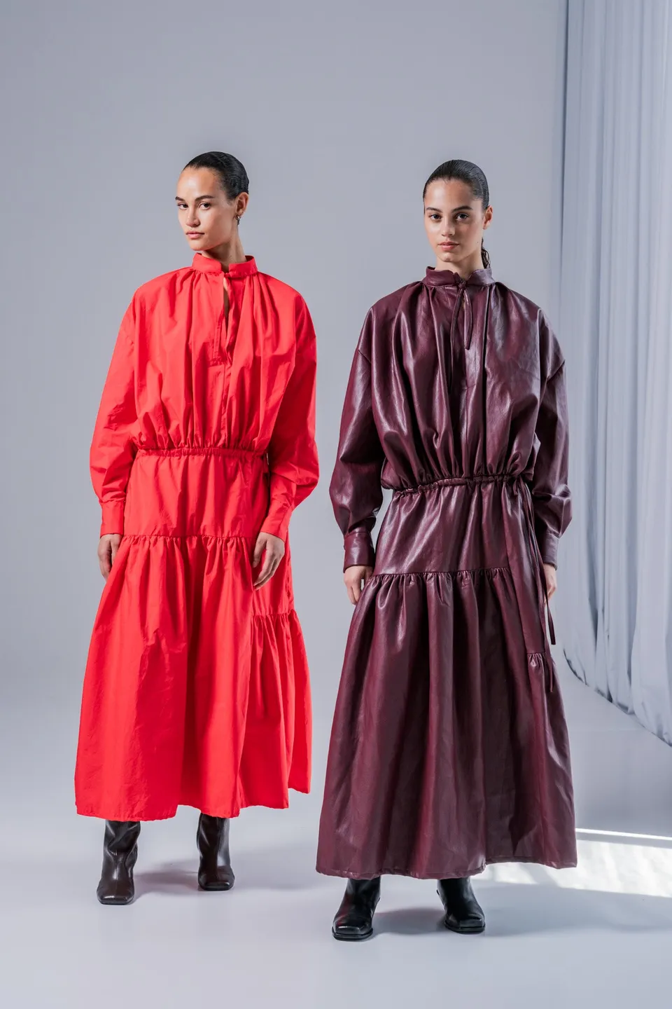 fibre-mood-zafira-robe-patron-de-couture-robe-longue-fronc-e-tunnel image 1