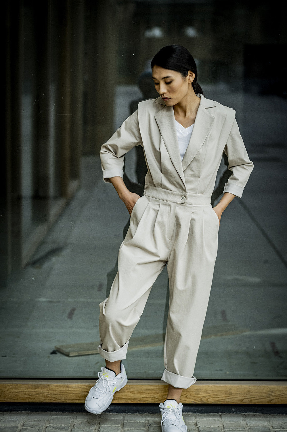 fibre-mood-tulia-combinaison-patron-de-couture-femme-pantalon-col-v-xs-xxxl image 1